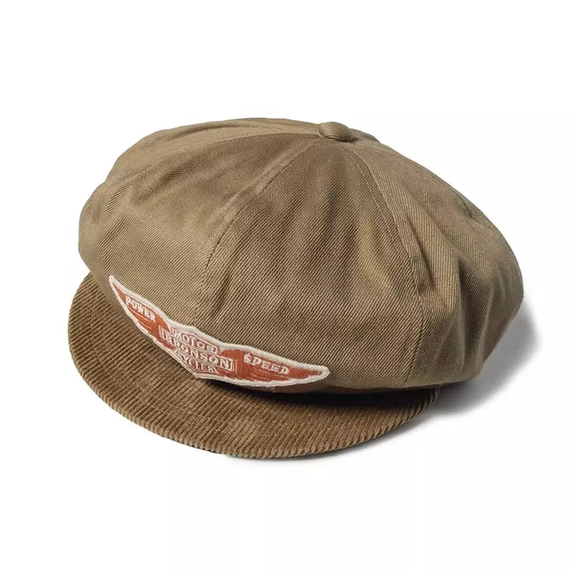 Motor Bronson Cycles Vintage Newsboy Cap