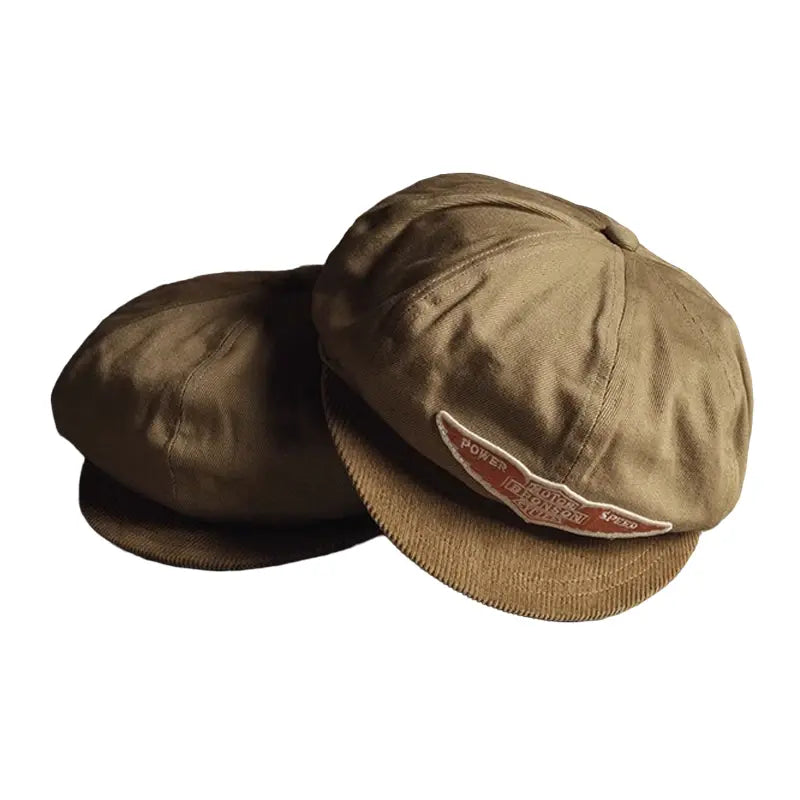 Motor Bronson Cycles Vintage Newsboy Cap