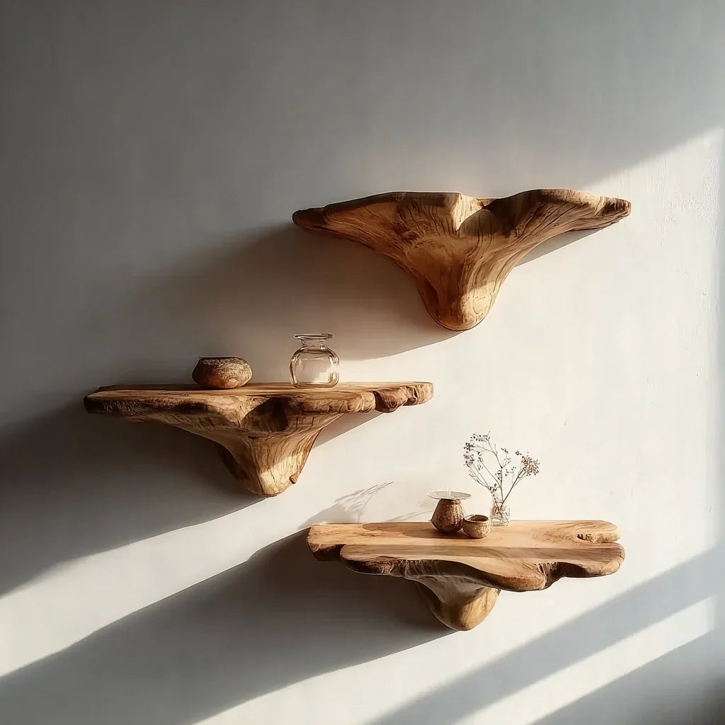 Solid Wood Floating Wall Shelf
