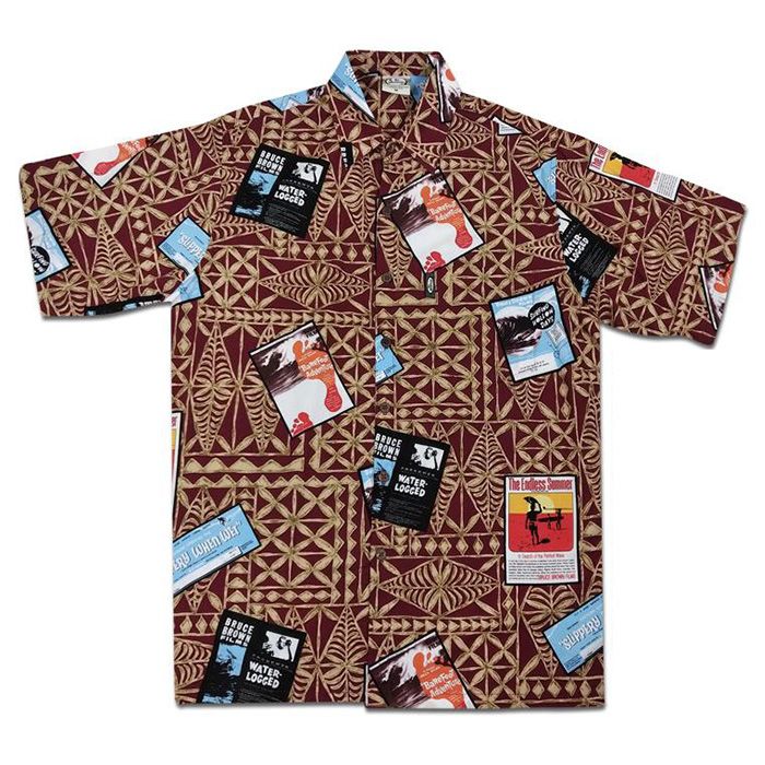 Surf Flicks (Burgundy) Hawaiian Shirts