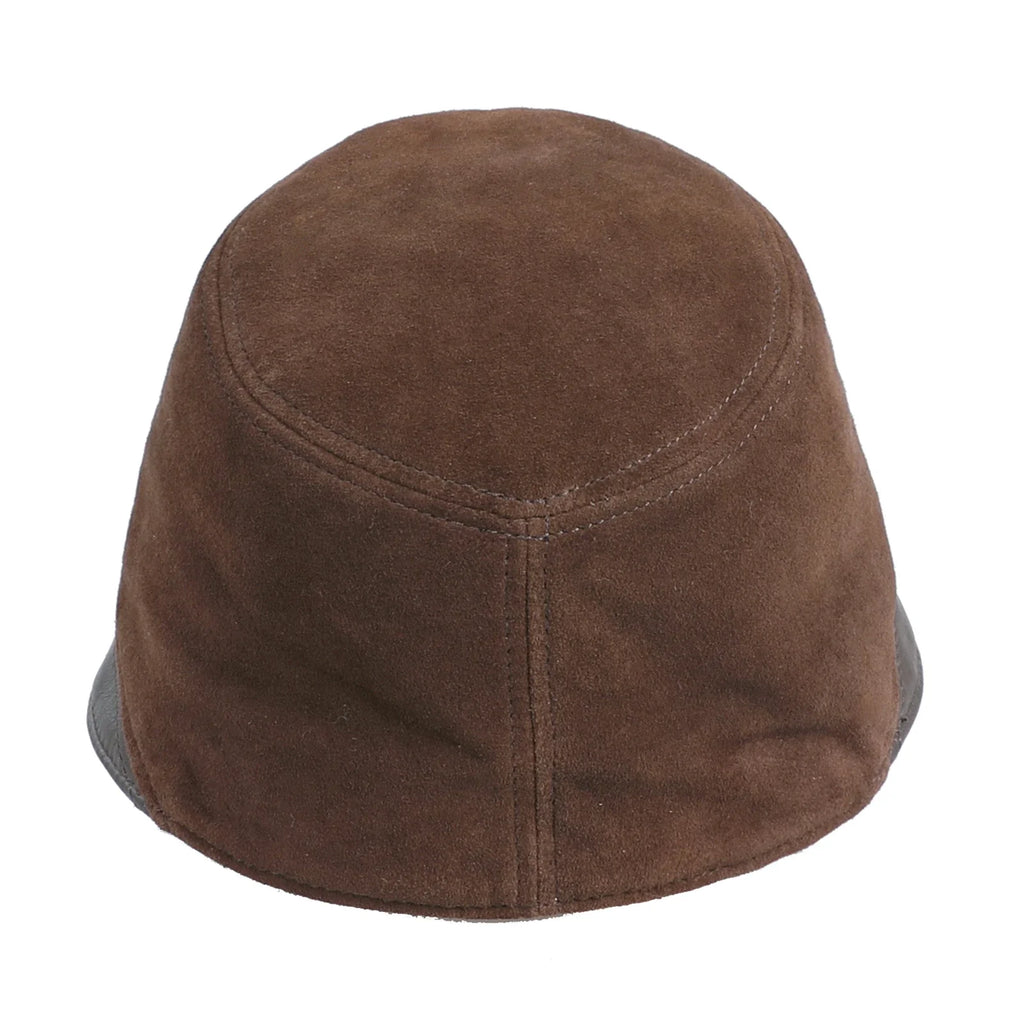 Orléans Woman Genuine Suede Leather Cloche Hat