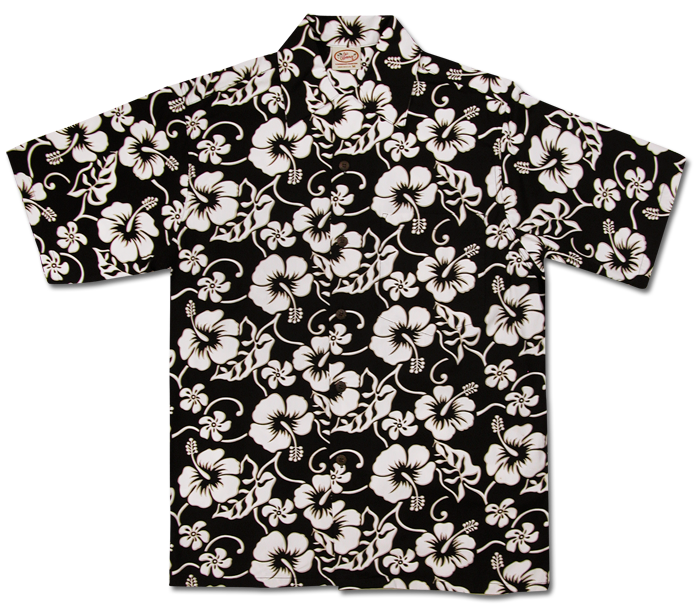 Pareau (Black) Hawaiian Shirts