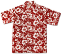 Pareau (Red) Hawaiian Shirts