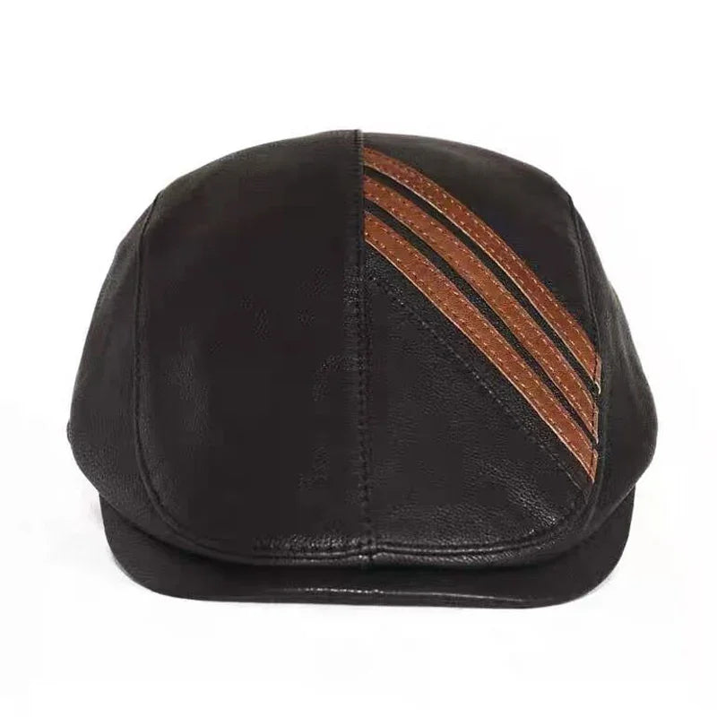Pittsburgh Genuine Leather Flat Cap