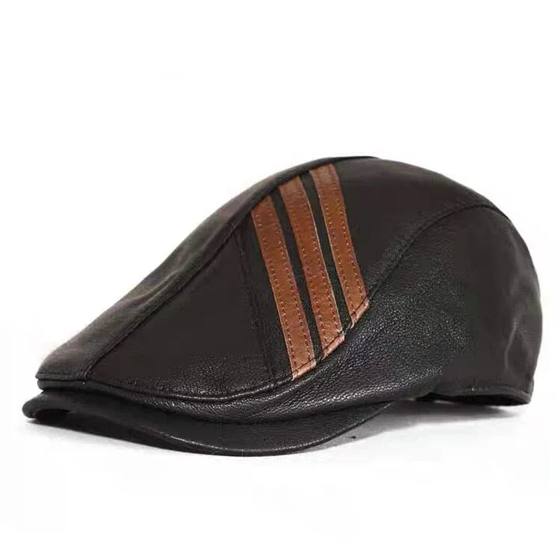 Pittsburgh Genuine Leather Flat Cap