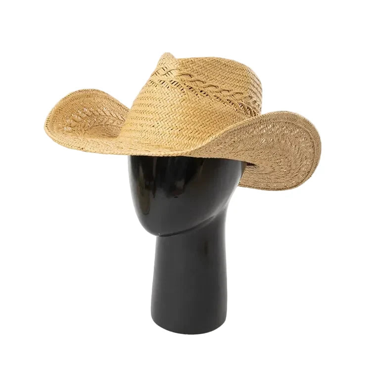 Recife Summer Handmade Straw Western Cowboy Hat