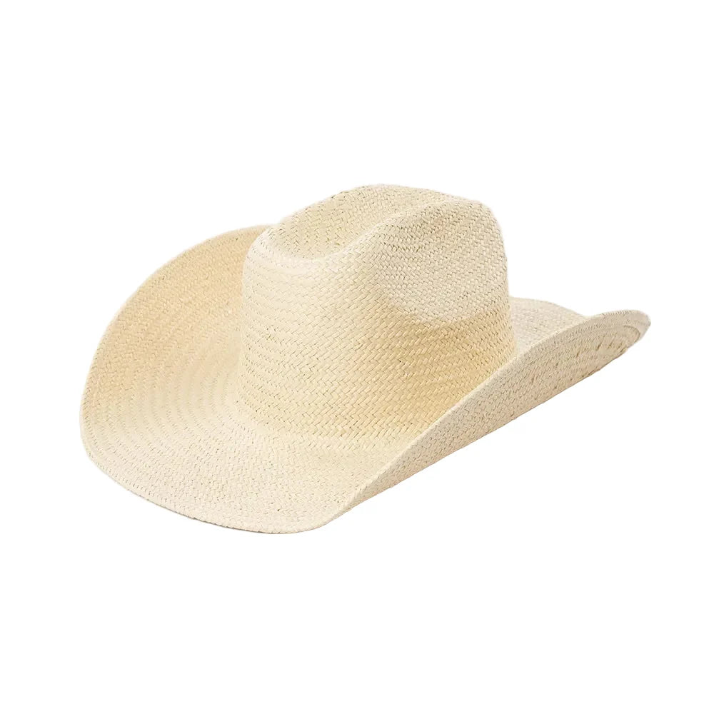 Rimini Summer Handmade Straw Western Cowboy Hat