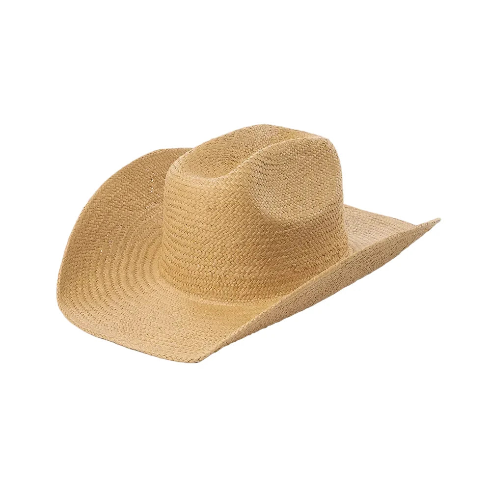 Rimini Summer Handmade Straw Western Cowboy Hat