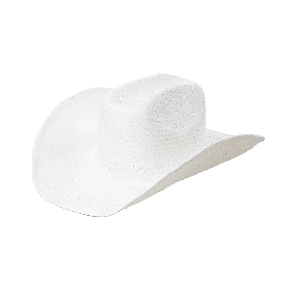 Rimini Summer Handmade Straw Western Cowboy Hat