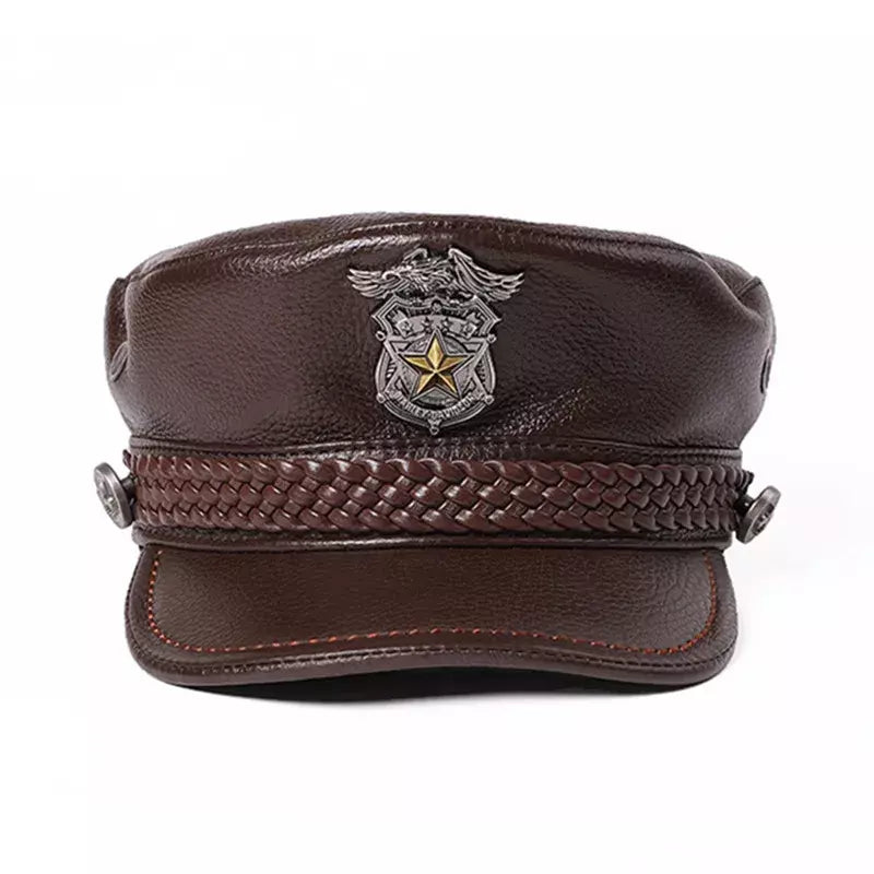Royal Star Genuine Leather Sailor Cap