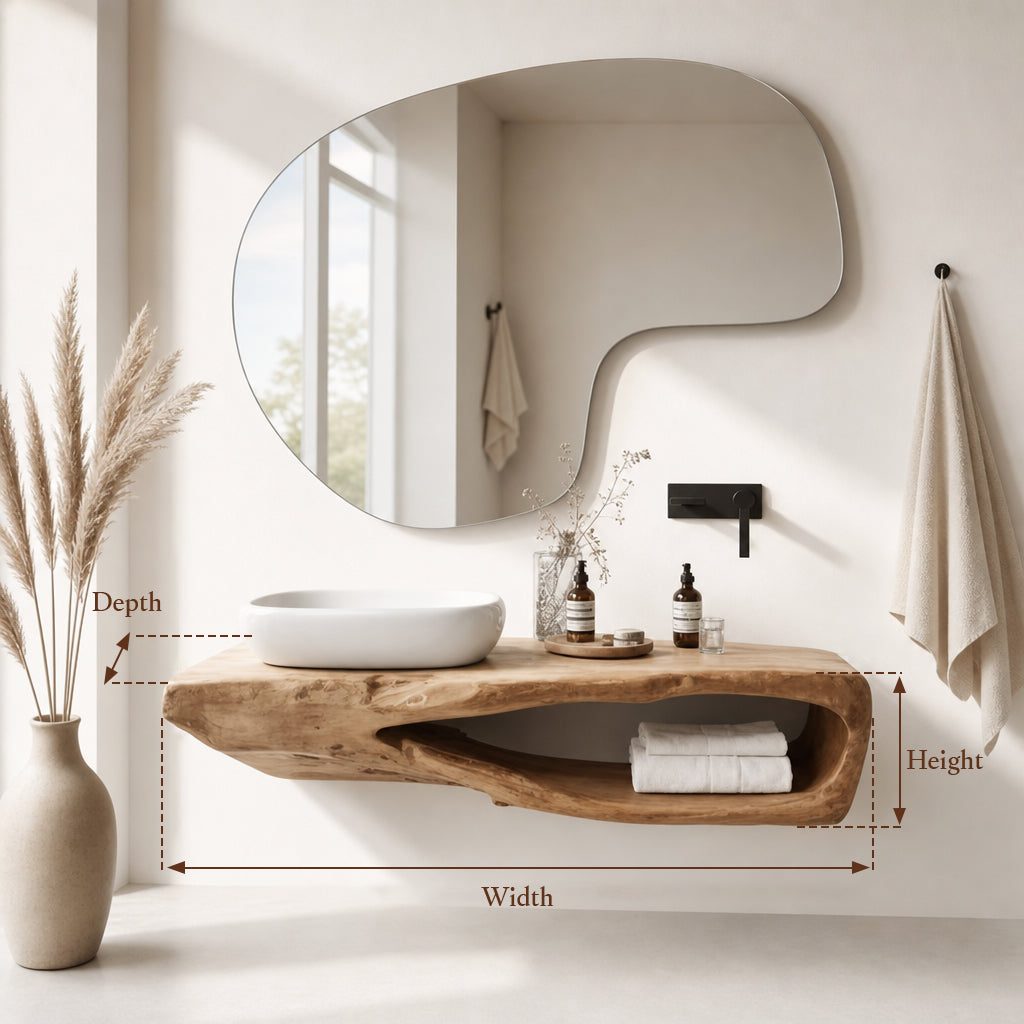 Rustic Floating Bathroom Vanity