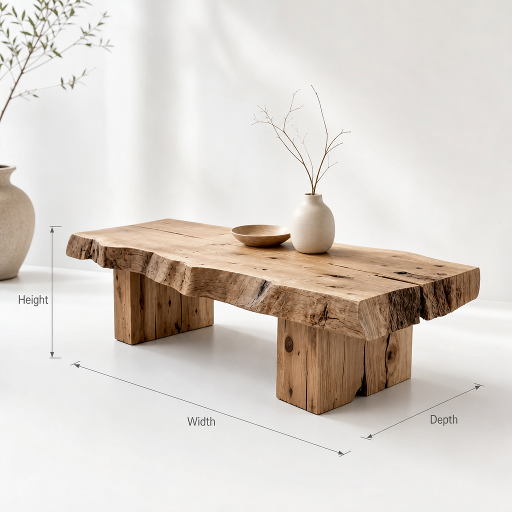 Rustic Handmade Wooden Coffee Table