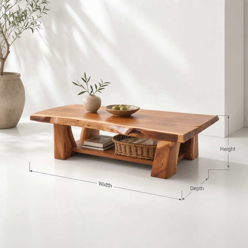 Rustic Solid Wood Coffee Table
