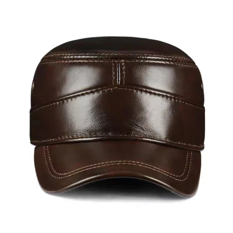 Wilfred Genuine Leather Army Cap