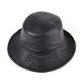 Saint Paul Black Genuine Leather Bucket Hat
