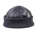 Saratov Winter Genuine Leather Docker Cap