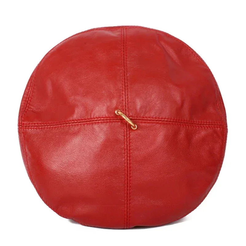 Sauvignon Women Genuine Leather Beret