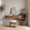 Sculptural Organic Solid Wood Vanity Desk