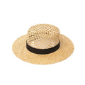 Seychelles Summer Handmade Straw Raffia Boater Hat