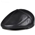 Stanley Earflaps Genuine Leather Flat Cap