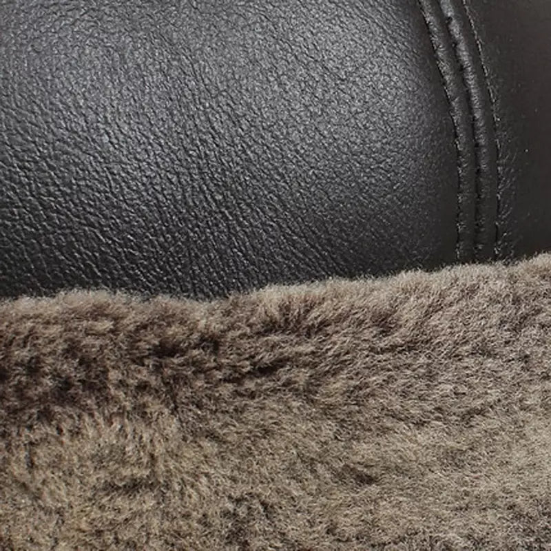 Tundra Winter Genuine Leather Docker Cap