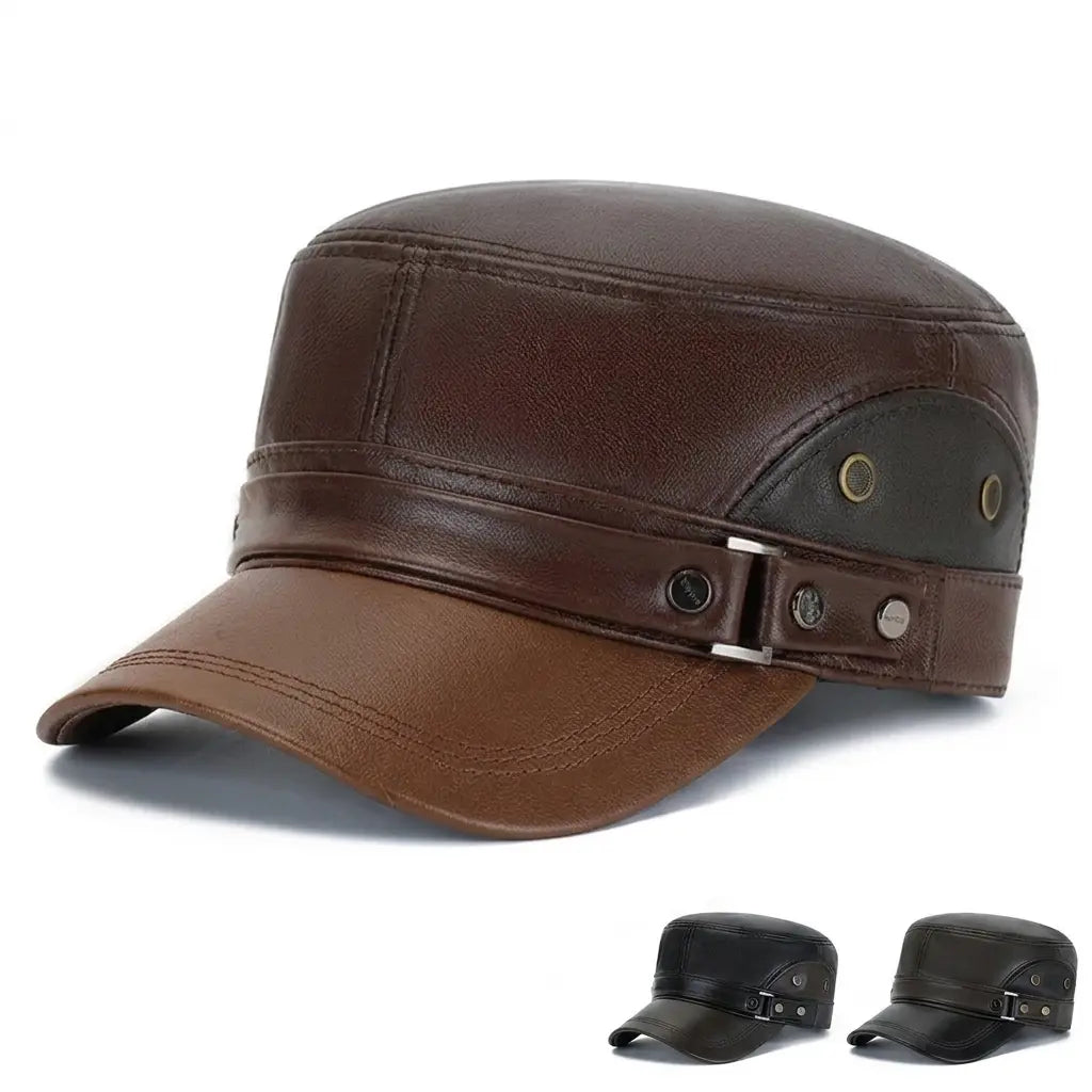 Thompson Genuine Leather Army Cap