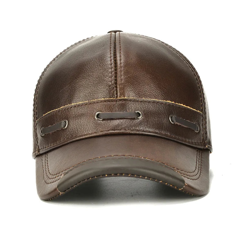 Toulouse Genuine Leather Baseball Cap