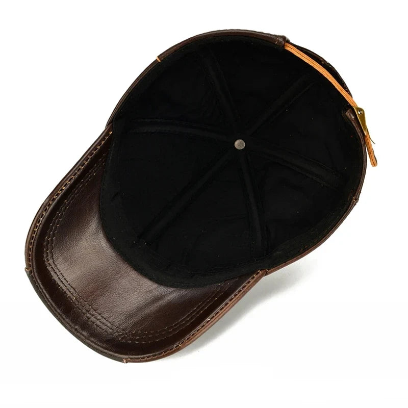Toulouse Genuine Leather Baseball Cap