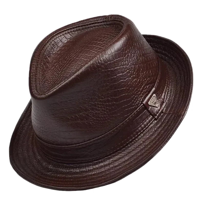 Toulouse Genuine Leather Trilby Hat