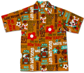 Waste Time (Mustard) Hawaiian Shirts