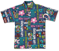 Waste Time (Navy) Hawaiian Shirts