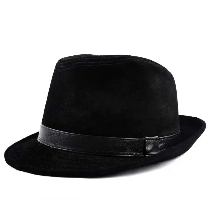Wembley Genuine Leather Trilby Hat