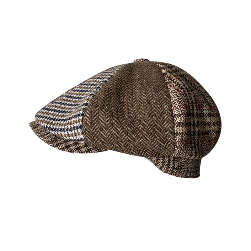 Wildhills Brown Wool Newsboy Cap