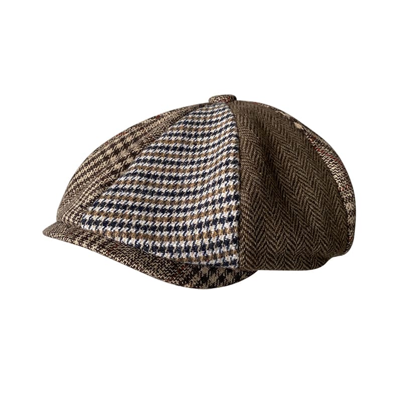 Wildhills Brown Wool Newsboy Cap