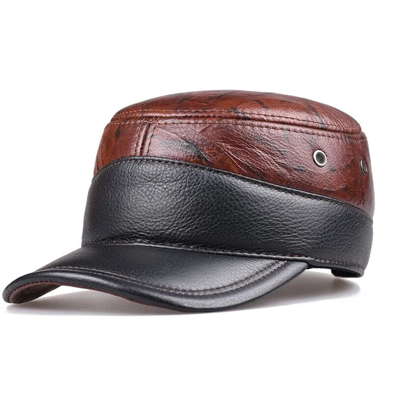 Wilfred Genuine Leather Army Cap