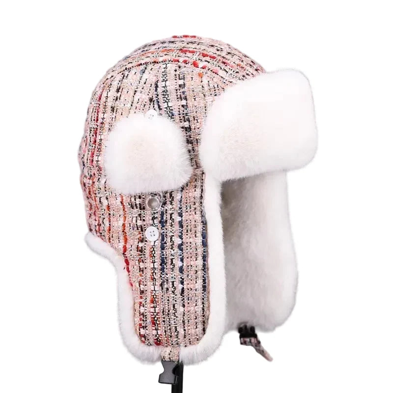 Winter Thick Fur Trapper Bomber Hat
