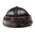 Winter Russian Fur Genuine Leather Docker Cap