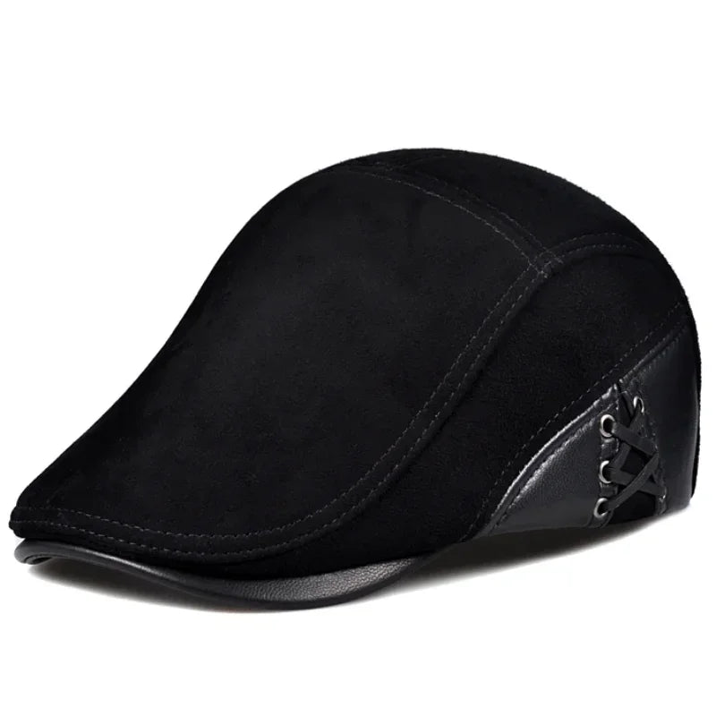 Wisconsin Genuine Leather Duckbill Flat Cap