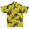 Tropical Birds (Yellow) Hawaiian Shirts