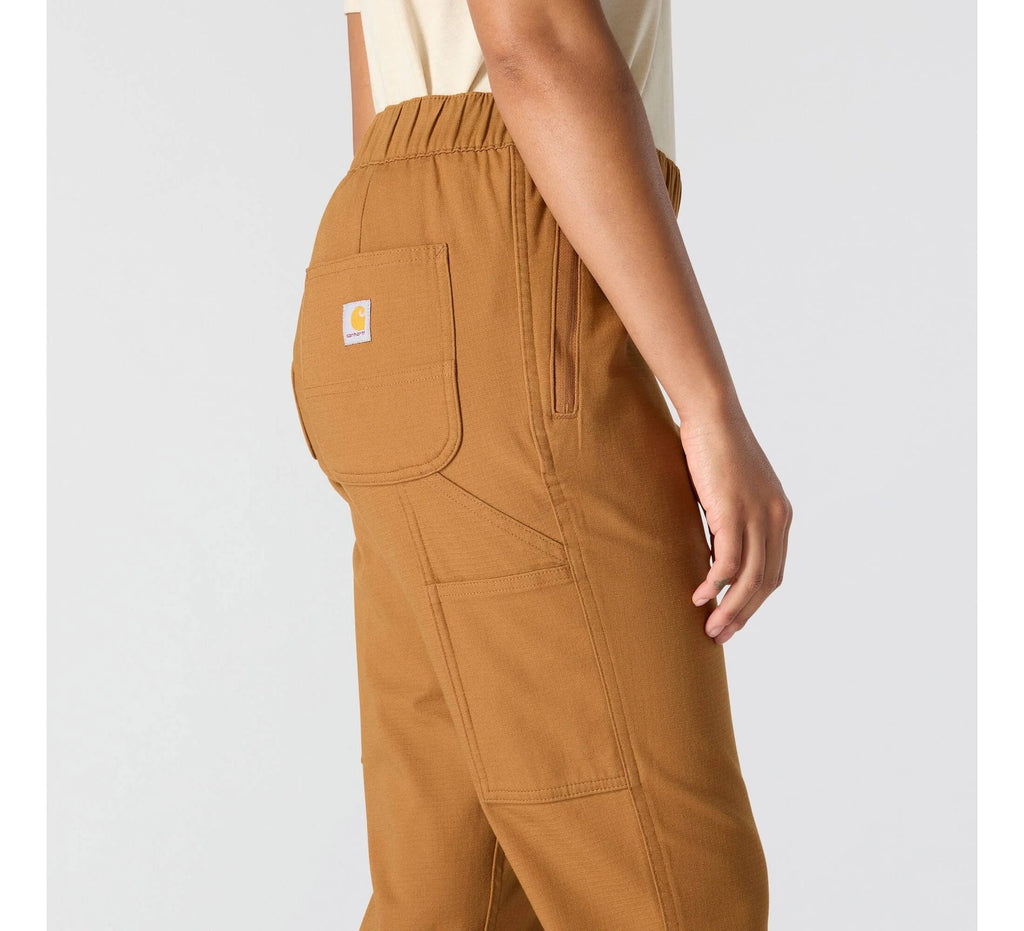 Women's Stretch Ripstop Work Pants - Brown