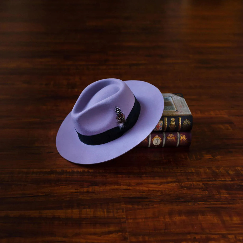 Eerguson Fedora - Lavender+Black
