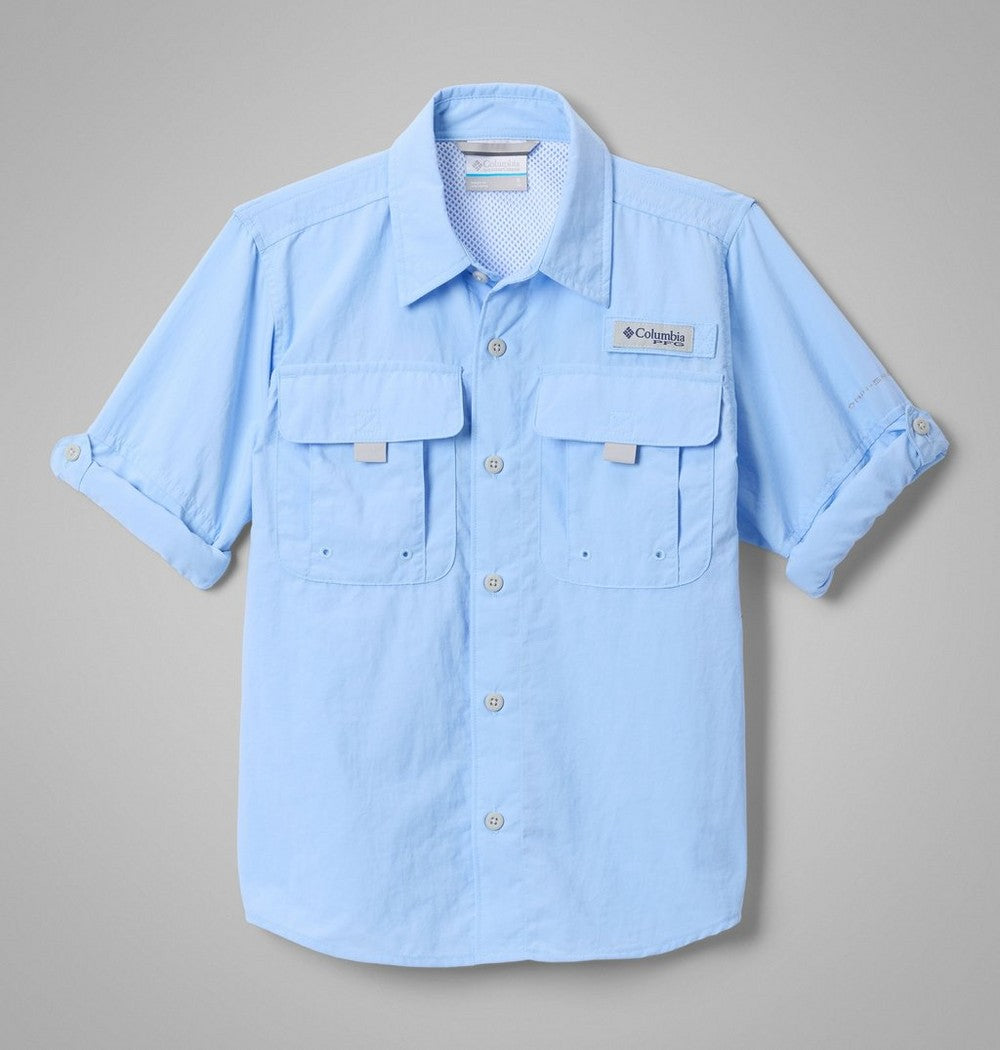 Boys' Long Sleeve Fishing Shirt - Grey