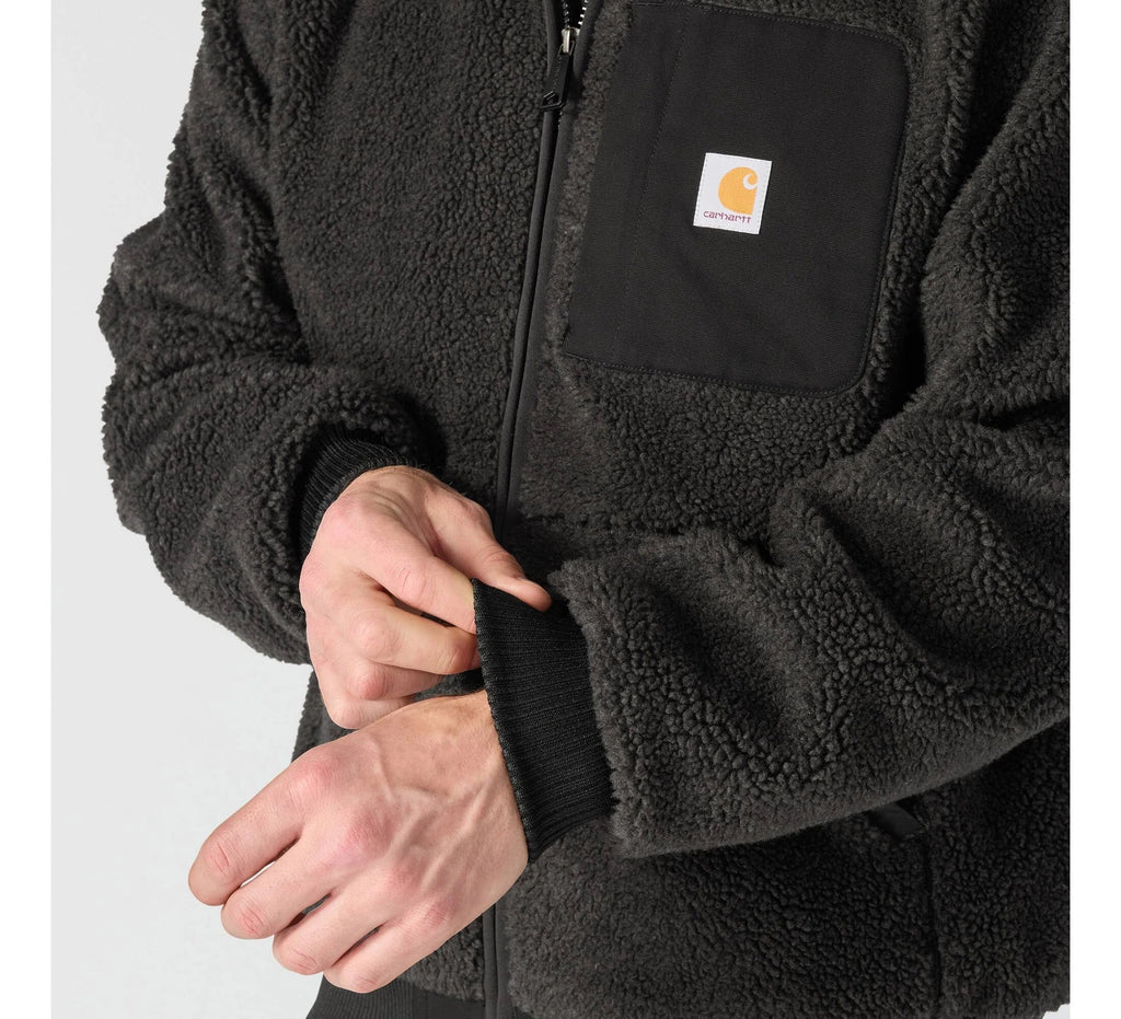 Men's Fleece Hooded Jacket - Black
