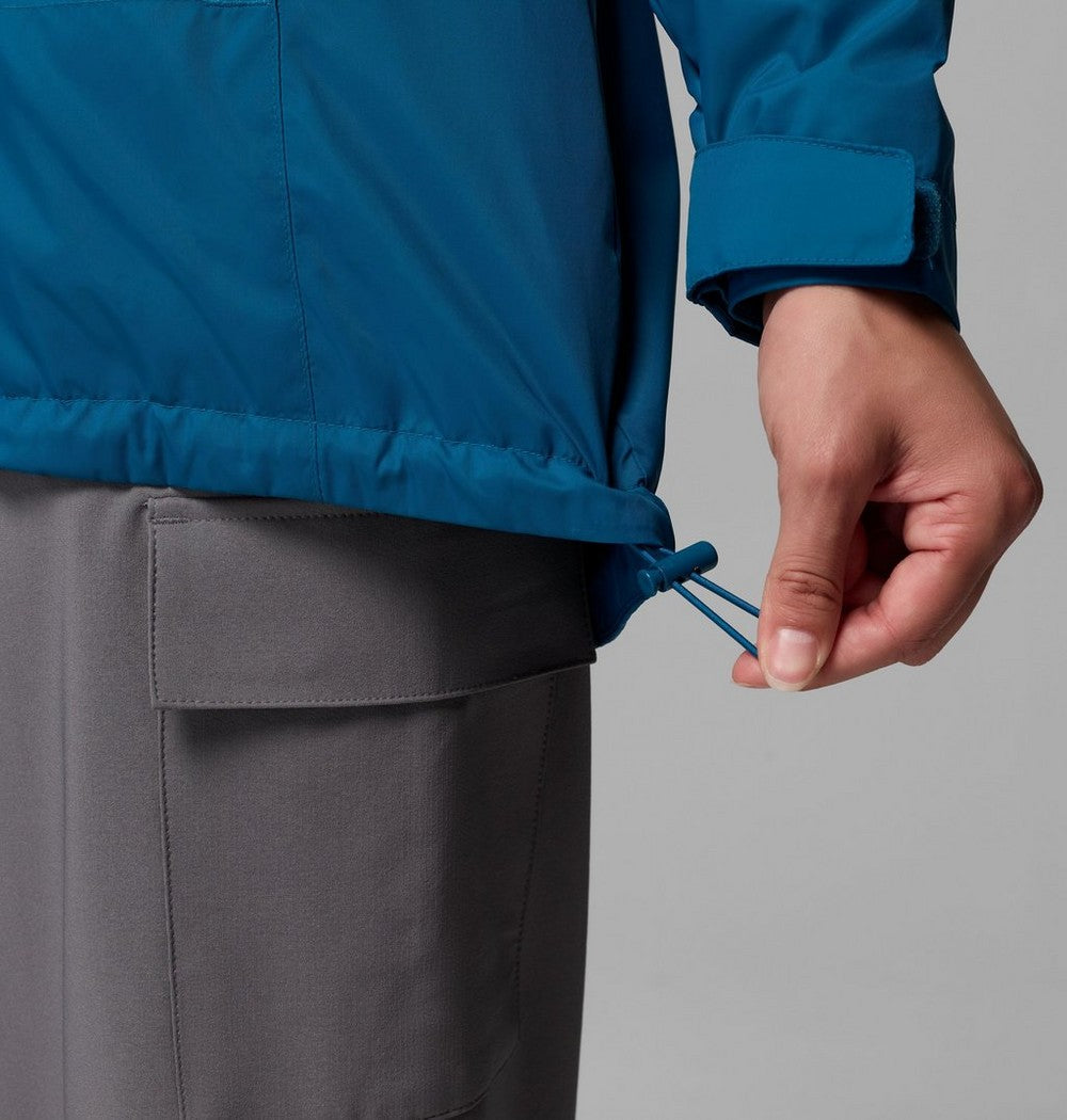 Women's Lined Long Rain Jacket - Blue