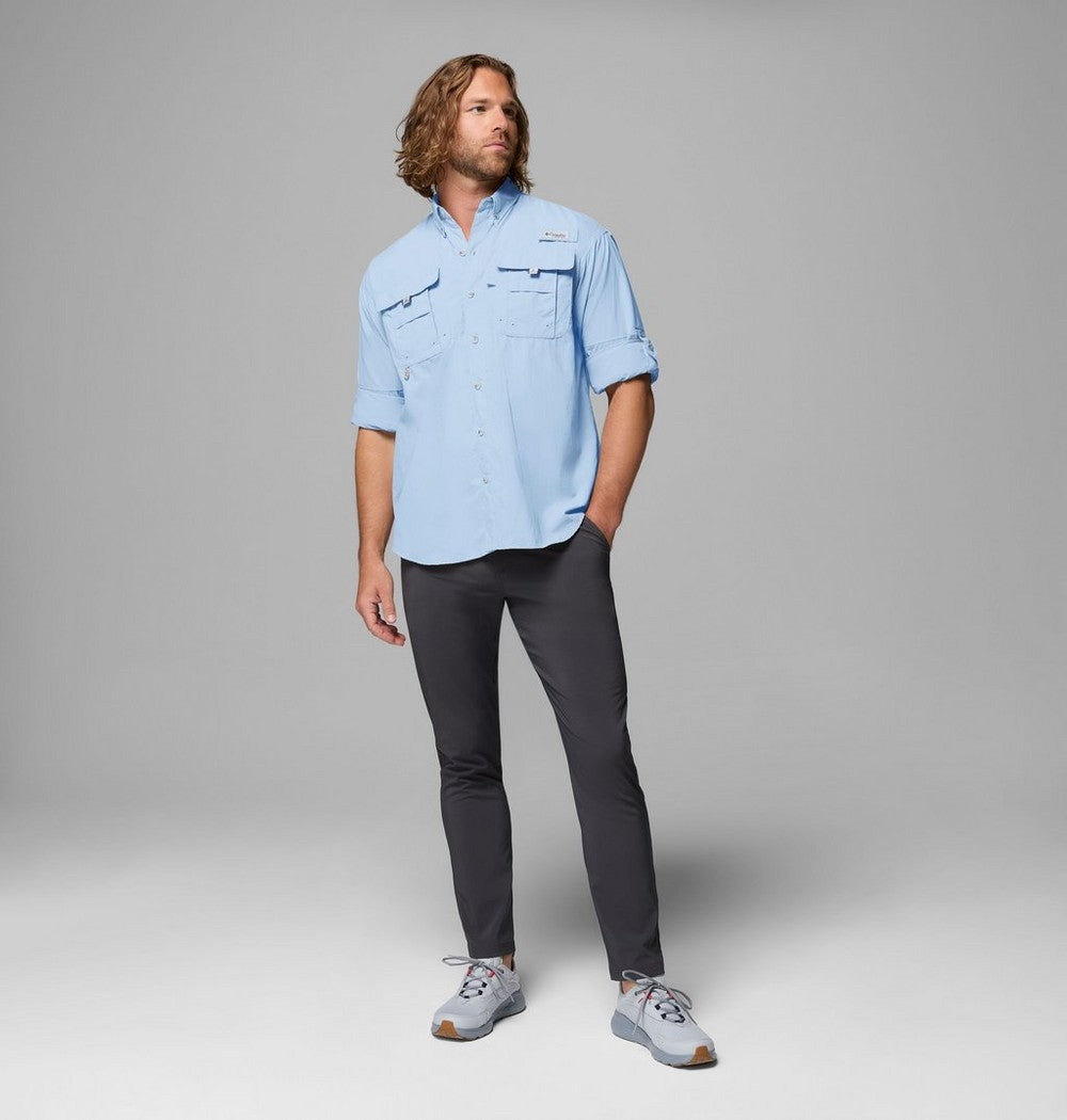 Men's Vented Long-Sleeve Fishing Shirt - Blue