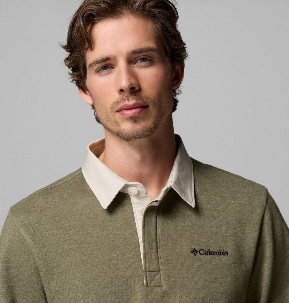Men's Long-Sleeve Rugby Shirt - Green