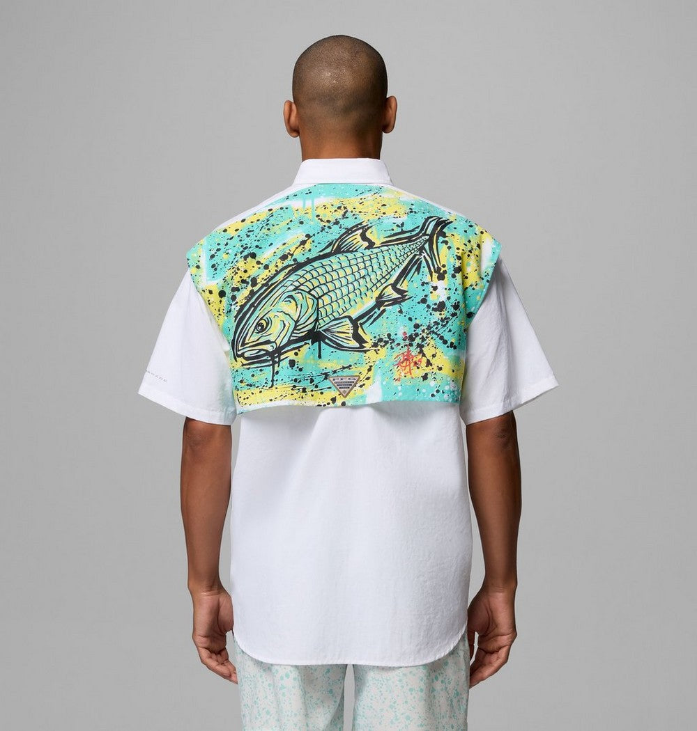 Men's Short Sleeve Utility Fishing Shirt - White