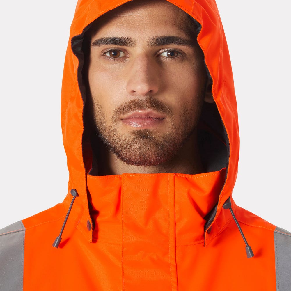 High-Visibility Insulated Winter Jacket - Orange