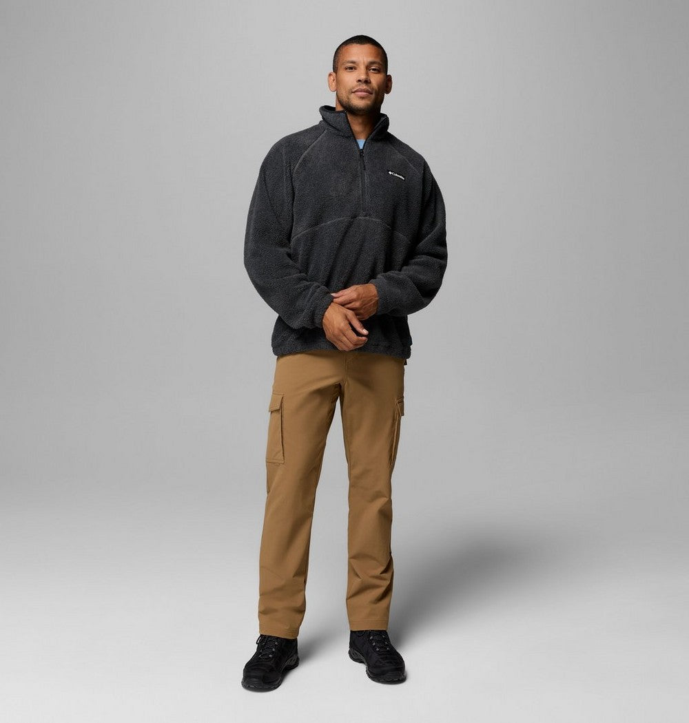 Men's Fleece Half-Zip Pullover - Dark Grey