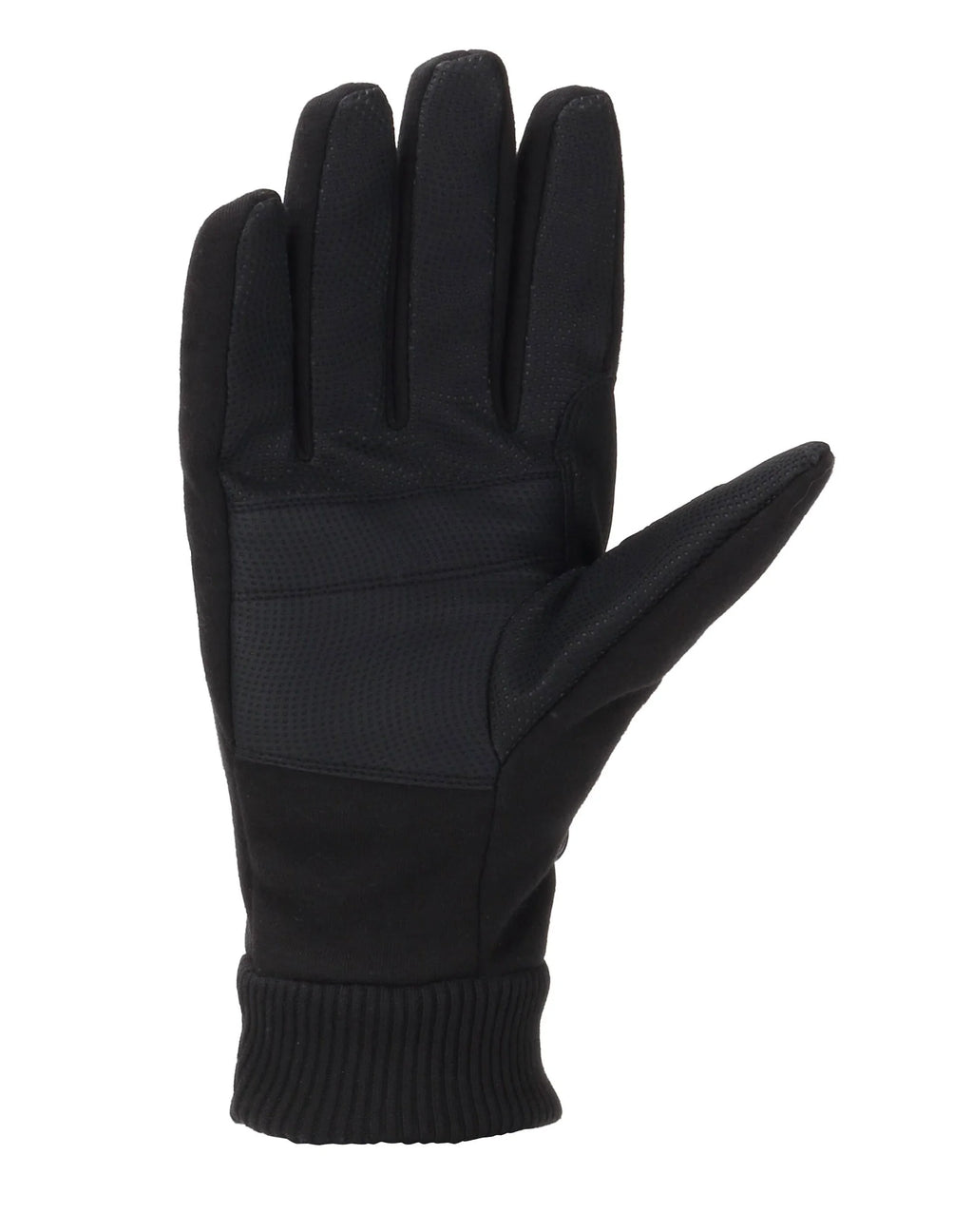 Women's Touchscreen Knit Fleece Gloves - Black